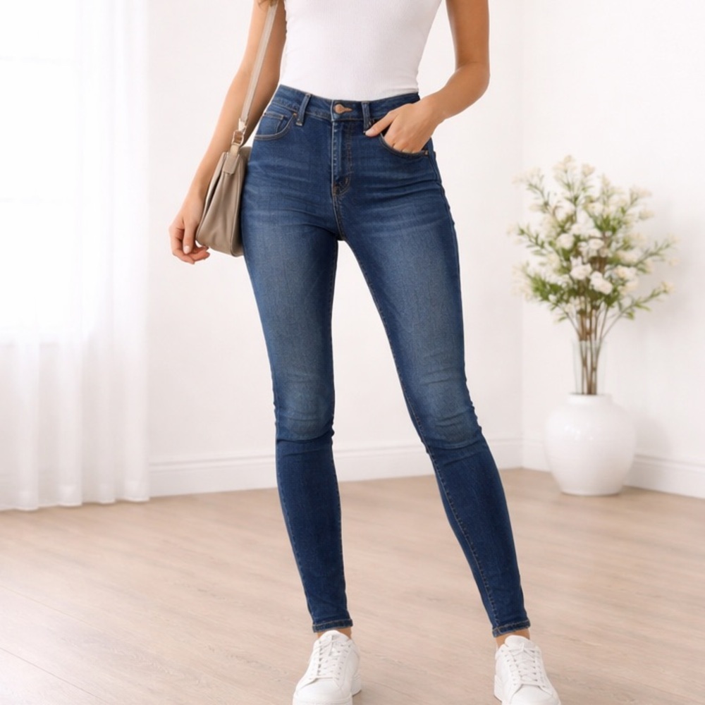 Madewell “9” High Rise Skinny”’Dark Wash Skinny Jeans